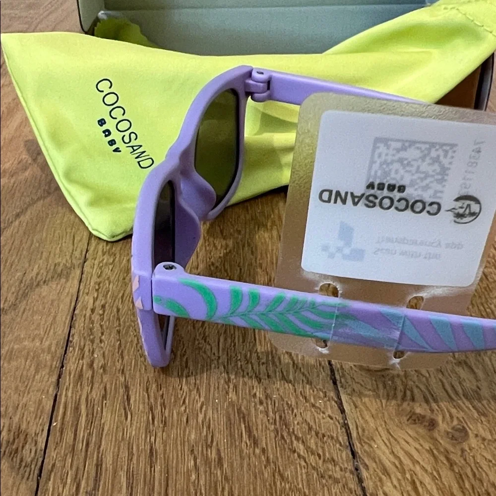 NWT Cocosand (Baby/Toddler) Purple and Green Sunglasses
